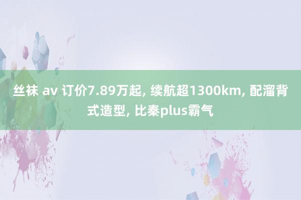 丝袜 av 订价7.89万起, 续航超1300km, 配溜背