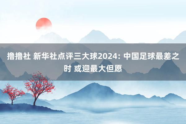 撸撸社 新华社点评三大球2024: 中国足球最差之时 或迎最