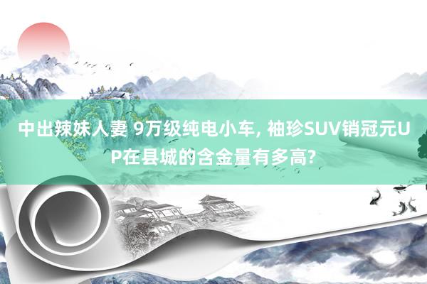 中出辣妹人妻 9万级纯电小车， 袖珍SUV销冠元UP在县城的含金量有多高?