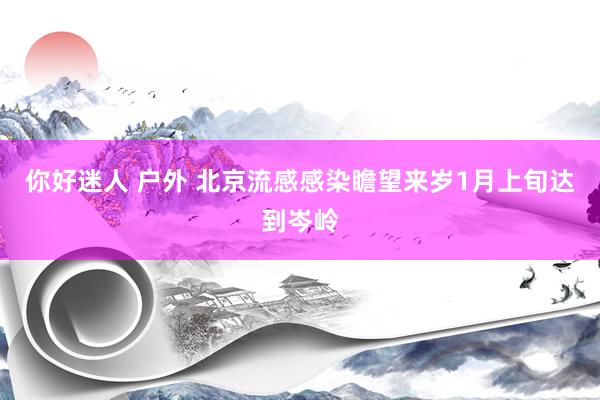 你好迷人 户外 北京流感感染瞻望来岁1月上旬达到岑岭