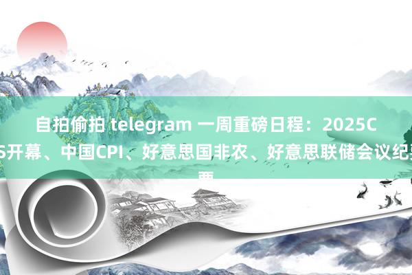 自拍偷拍 telegram 一周重磅日程：2025CES开幕