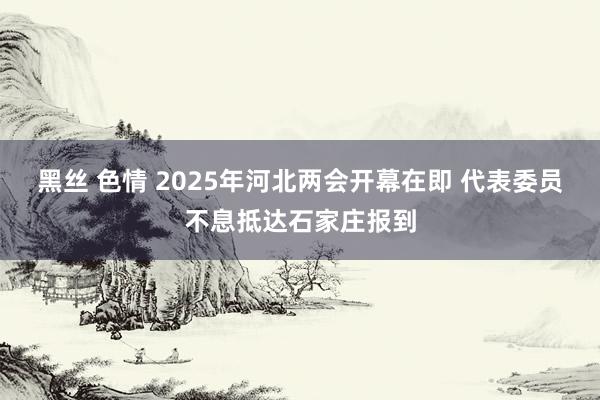 黑丝 色情 2025年河北两会开幕在即 代表委员不息抵达石家庄报到